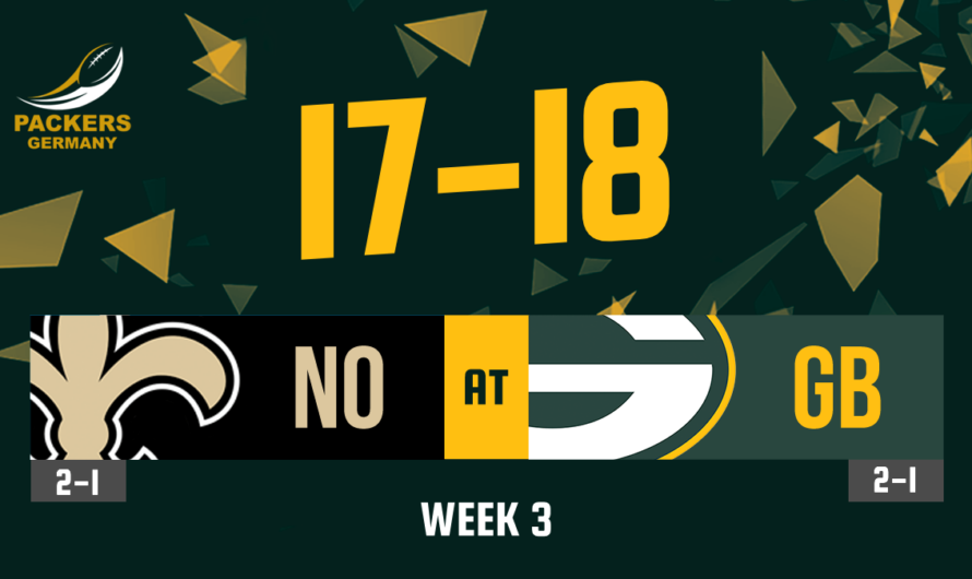 Week 3 Review: Saints @ Packers – Home Opener zum Feiern