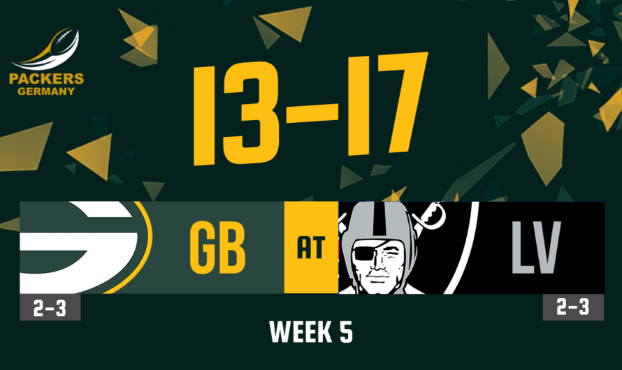 Week 5: Packers at Raiders – Die Offense zahlt Lehrgeld