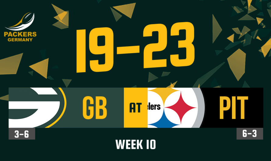 Week 10: Packers @ Steelers – Gute Entwicklung und alte Fehler