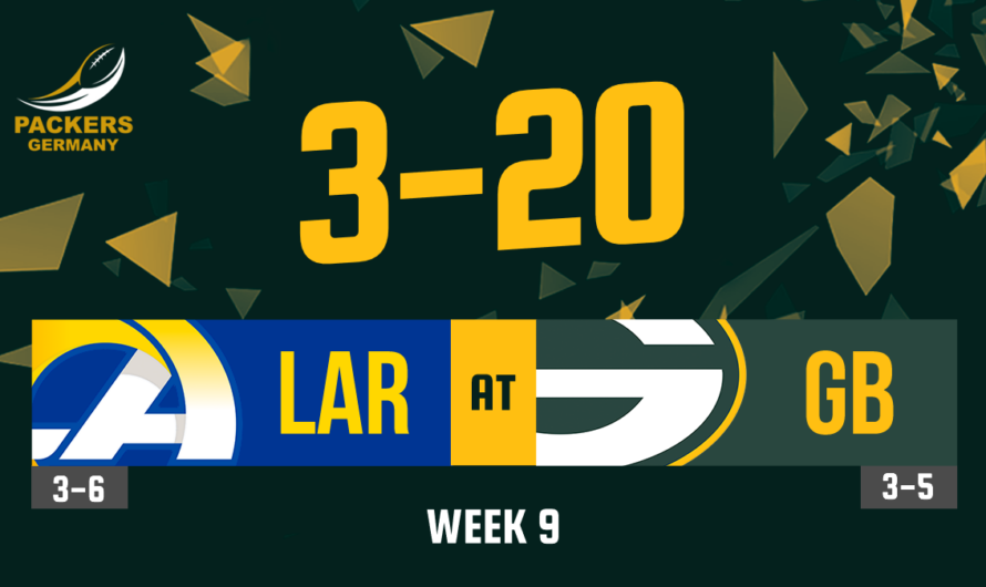 Week 9: Rams @ Packers – Fumbles, Strafen und Sieg