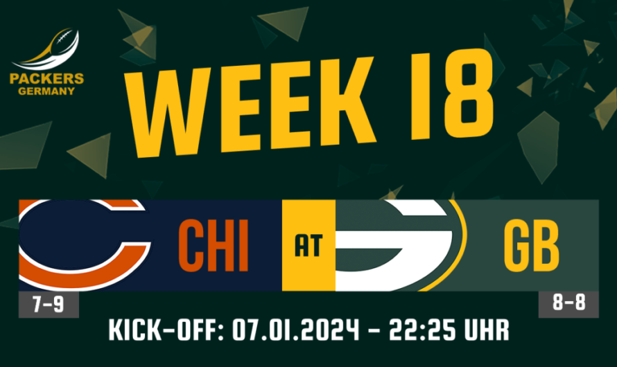 Es geht um die Playoffs! – Week 18 vs. Chicago Bears