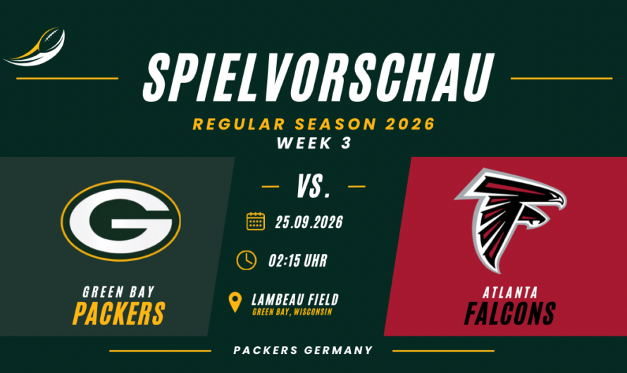 Vom Playoff-Team zum Zweifelsfall – Preview Week 3 Packers vs. Falcons