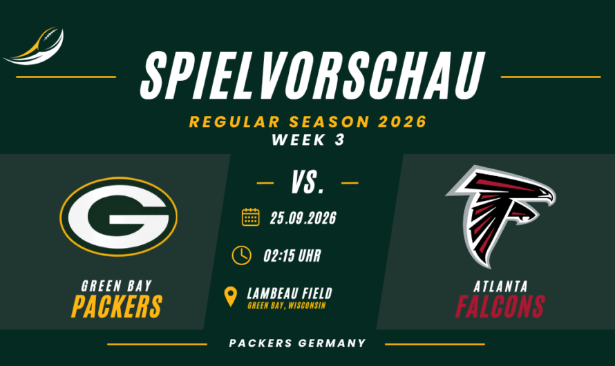Vom Playoff-Team zum Zweifelsfall – Preview Week 3 Packers vs. Falcons