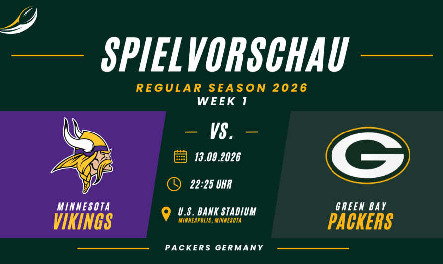 Die Wikinger rufen – Preview Week 1: Packers at Vikings